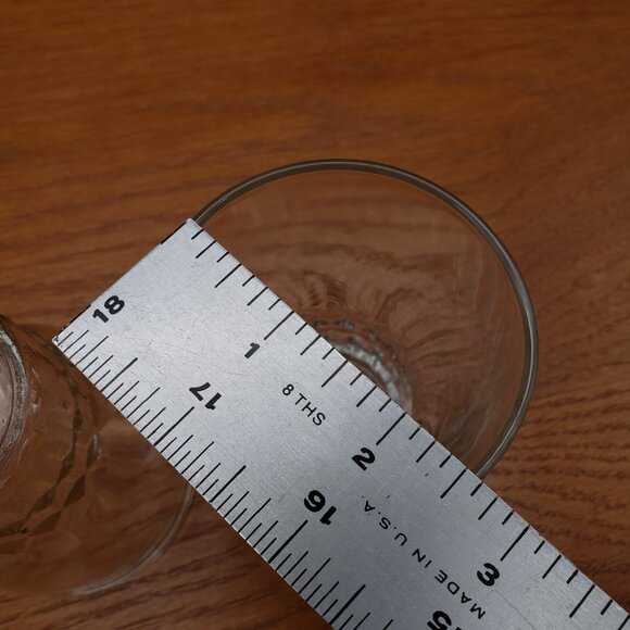 Anchor Hocking Windsor Clear Juice Glasses Set of 2 – 5 oz VTG Diamond Pattern - Picture 8 of 9